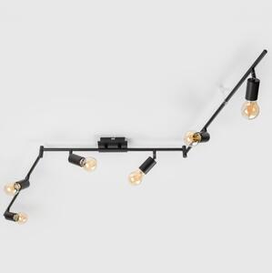 LED Bodové svítidlo 6xE27/6,5W/230V černá