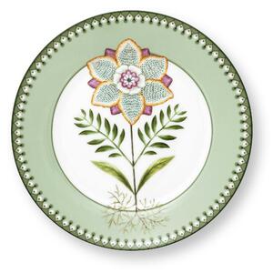 Pip Studio talíř Lily & Lotus zelený 21 cm