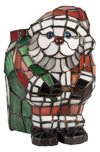 Stolní Tiffany lampa Santa Claus - 17*11*22 cm / E14/max. 1x25W - Clayre & Eef