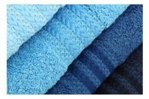 Sada 4 modrých bavlněných ručníků Rainbow Sky, 50 x 90 cm