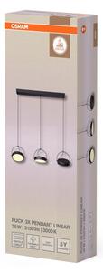 Osram - LED Lustr na lanku DECOR PUCK 3xLED/12W/230V CRI 90 černá