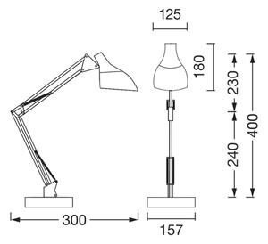 Osram - Stolní lampa DESK LINE 1xE27/11W/230V bílá