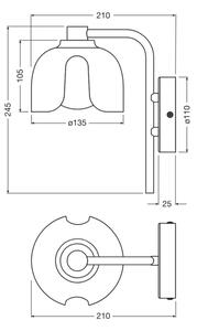 Osram - Nástěnná lampa DECOR COROLLE 1xG9/20W/230V zelená