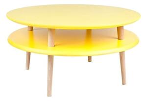 Žlutý konferenční stolek Ragaba UFO, ⌀ 70 cm