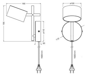 Osram - LED Stmívatelné nástěnné svítidlo DECOR KYOTO LED/12W/230V černá