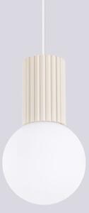 Sollux SL.1719 - Lustr na lanku HALO 1xG9/8W/230V pr. 12 cm krémová