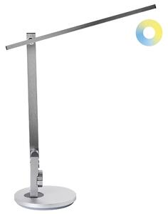 LED stolní lampa CETUS se stmívačem Stříbrná