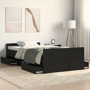 Rám postele Černý dub 193 x 93 x 50 cm Kompozitní dřevo 3329328
