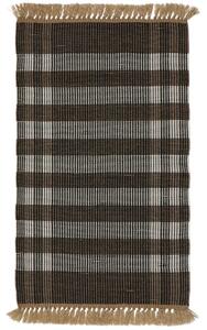 Černo-hnědý zahradní koberec Kave Home Barani 60 x 90 cm