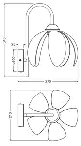 Osram - Nástěnná lampa DECOR RATTAN 1xE27/15W/230V béžová/černá