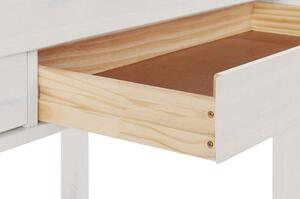 Bílý pracovní stůl z borovicového dřeva Støraa Gava, délka 100 cm