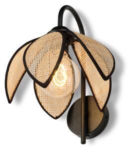 Osram - Nástěnná lampa DECOR RATTAN 1xE27/15W/230V béžová/černá