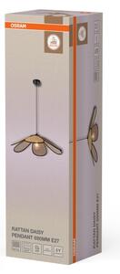 Osram - Lustr na lanku DECOR RATTAN 1xE27/15W/230V pr. 69 cm béžová/černá
