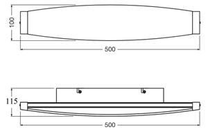 Osram - LED Nástěnné svítidlo DECOR FLAT LED/13W/230V šedá