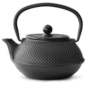 Černá litinová konvice se sítkem na sypaný čaj Bredemeijer Jang, 800 ml
