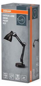 Osram - Stolní lampa DESK LINE 1xE27/11W/230V černá