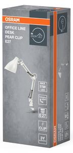 Osram - Stolní lampa s klipem DESK LINE 1xE27/11W/230V bílá