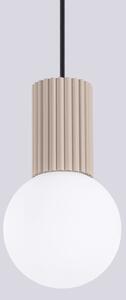 Sollux SL.1744 - Lustr na lanku HALO 1xG9/8W/230V pr. 12 cm taupe