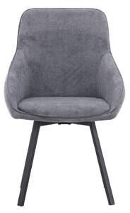 Jídelní židle Rosie, 2ks, šedá, 60x55x88