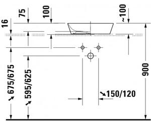 Duravit Cape Cod - Umyvadlová mísa Ø 430 mm, bílá 2328430000