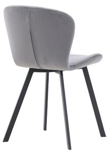 Jídelní židle Lilja, 2ks, šedá, 55x48x82