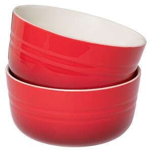 ERNESTO® Sada nádobí, 2dílná (červená, sada misek) (100343162006)