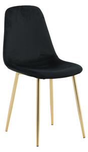 Jídelní židle Polar, 2ks, černá, S44xD52xV86