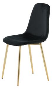 Jídelní židle Polar, 2ks, černá, S44xD52xV86