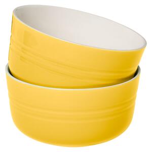 ERNESTO® Sada nádobí, 2dílná (žlutá, sada misek) (100343162007)