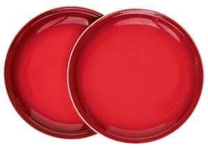 ERNESTO Sada nádobí, 2dílná (červená, sada talířů) (100343162002)
