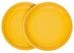 ERNESTO® Sada nádobí, 2dílná (žlutá, sada talířů) (100343162003)