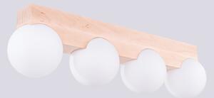 Sollux SL.1685 - Stropní svítidlo BULBO 4xG9/8W/230V buk/bílá
