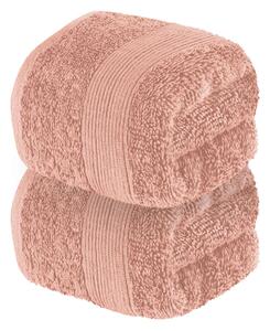LIVARNO HOME Froté ručník pro hosty, 30 x 50 cm, 2 kusy (světle růžová) (100343171002)