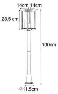 Průmyslová venkovní lucerna rezavě hnědá 100 cm IP44 - Charlois