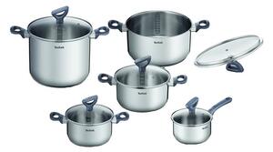Tefal - Sada hrnců 10 ks DAILY COOK nerez