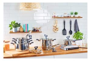 Tefal - Sada hrnců 10 ks DAILY COOK nerez