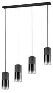 Moderní závěsná lampa černá 4-světlo - Huygen