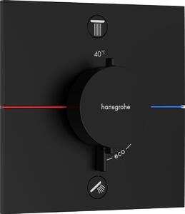 Vanová baterie Hansgrohe ShowerSelect Comfort E bez podomítkového tělesa matná černá 15572670