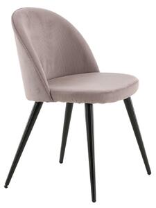 Jídelní židle Velvet, 2ks, starorůžová, S50xD57xV76,5