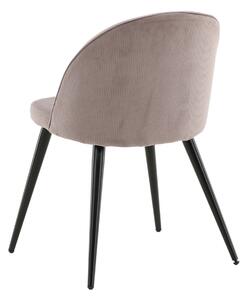 Jídelní židle Velvet, 2ks, starorůžová, S50xD57xV76,5