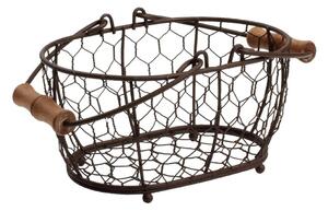 Kovový košík T&G Woodware Provence, 20 x 14 cm