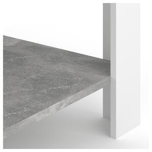 Konferenční stolek TAGUS beton/bílá