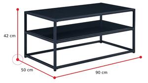 Konferenční stolek SYMPHONY A, 90x42x50, černá