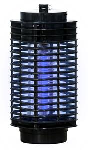 Outsunny Lampa proti komárům, elektrický zabiják komárů do interiéru a exteriéru, 3W LED, elektrický zabiják much s háčkem na zavěšení, lapač komárů