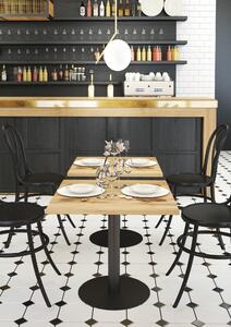 Dubový barový stolek, Stůl čtvercový 80x75x80