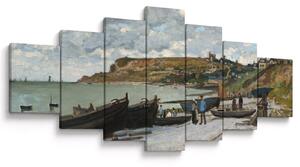 Obraz - Claude Monet, Sainte Adresse, reprodukce (210x100 cm)