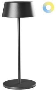 LED bezdrátová stolní lampa GUDER se stmívačem Kov Černá