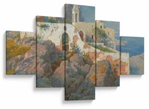 Obraz - William Stanley Haseltine, Santa Maria a Cetrella, Anacapri, reprodukce (125x70 cm)