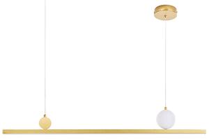 LED závěsná lampa ALWAND Kov Zlatá