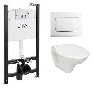 Cenově zvýhodněný závěsný WC set Jika do lehkých stěn / předstěnová montáž+ WC Jika Nila KMPLJIKAS